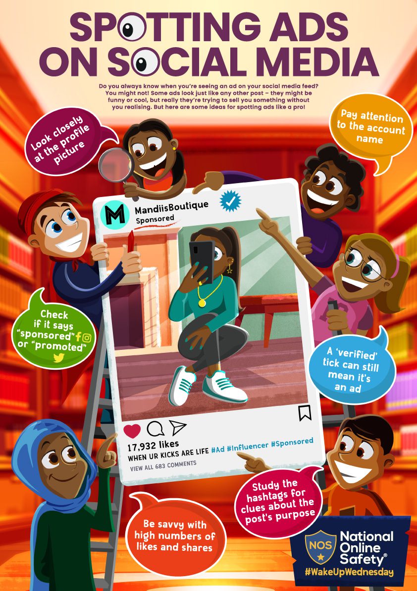 Online Safety Spotting Ads on SM