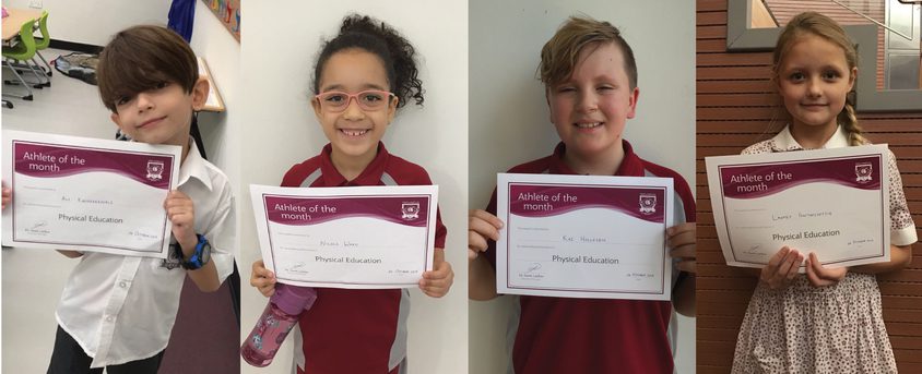 Primary Athletes of the month