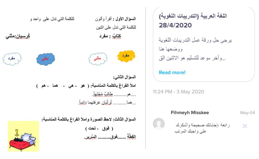 Primary Y3 Hanieh Hamed Shkari Arabic1