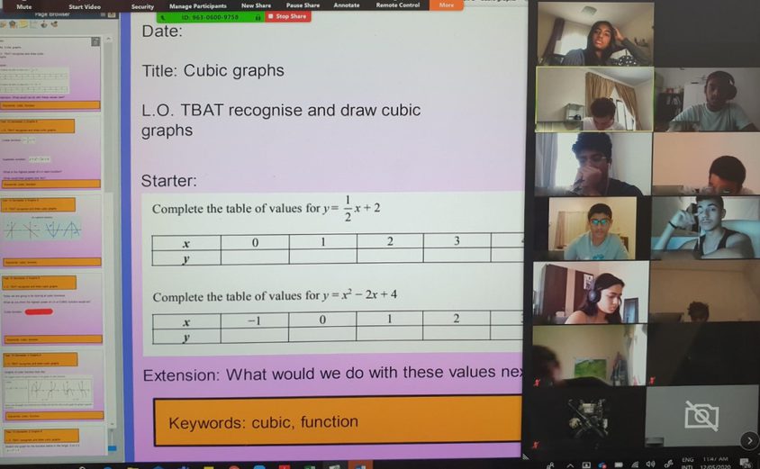 Secondary Math 15 May 2020 3