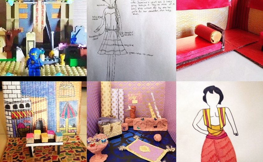 Year 8 Art brilliant 3 D set design models based 01