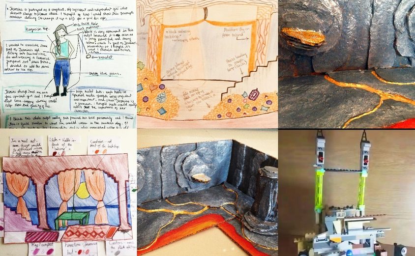 Year 8 Art brilliant 3 D set design models based 02