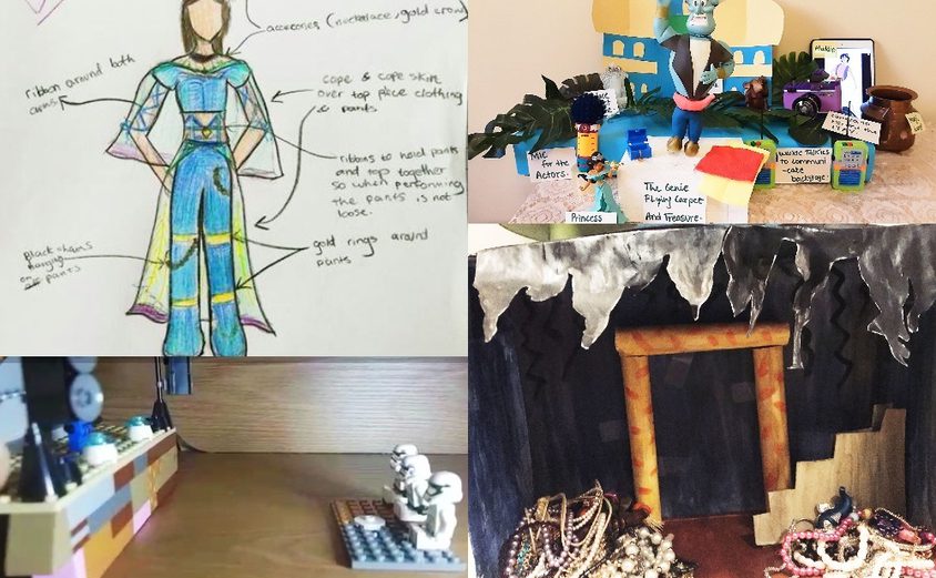 Year 8 Art brilliant 3 D set design models based 03